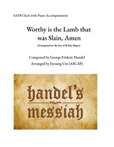 Worthy is the Lamb that was Slain, Amen SATB Vocal Score cover